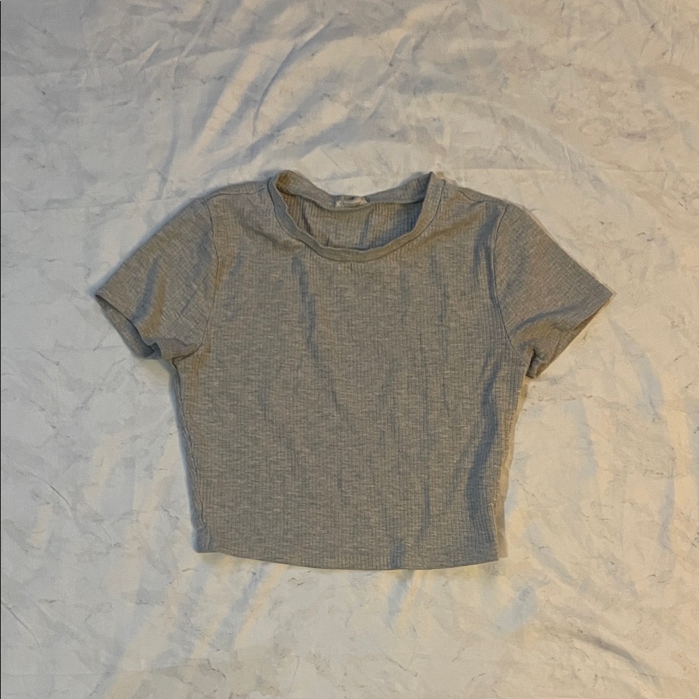 Garage Heather Gray Crop Top